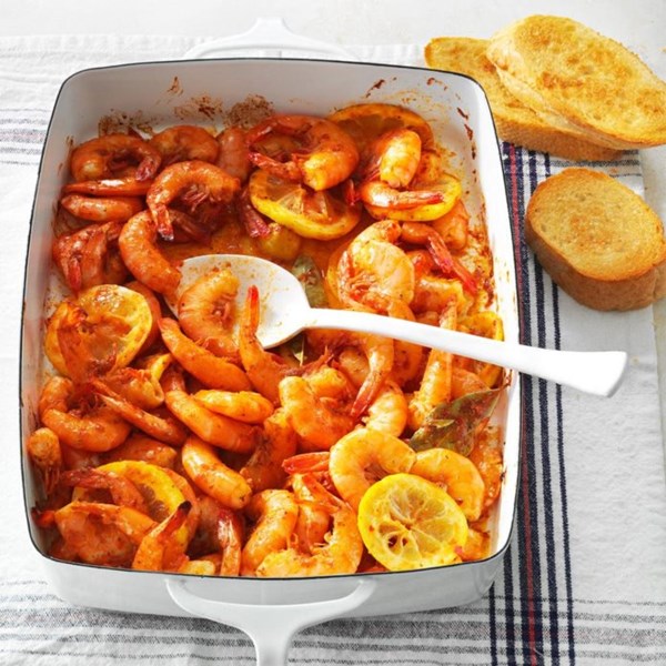 New Orleans-style spicy shrimp