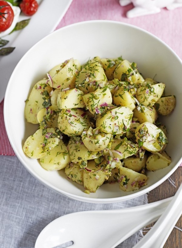 New potato and herb salad