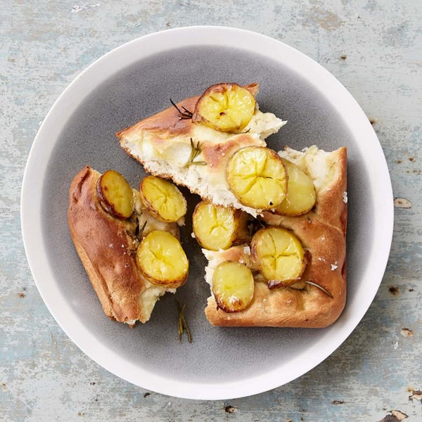New potato and rosemary focaccia