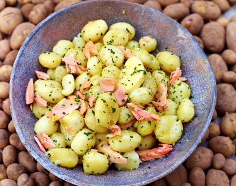 New potatoes & trout