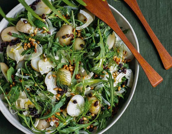 New potatoes, herbs, fennel & rocket with citrus dressing