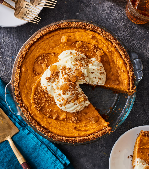 “New school” sweet potato pie