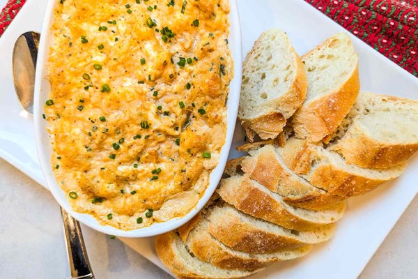 New Year's Eve hot crab dip