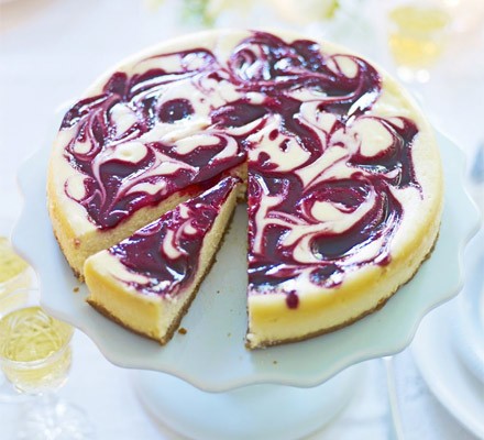 New York baked ripple cheesecake
