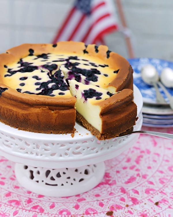 New York blueberry cheesecake