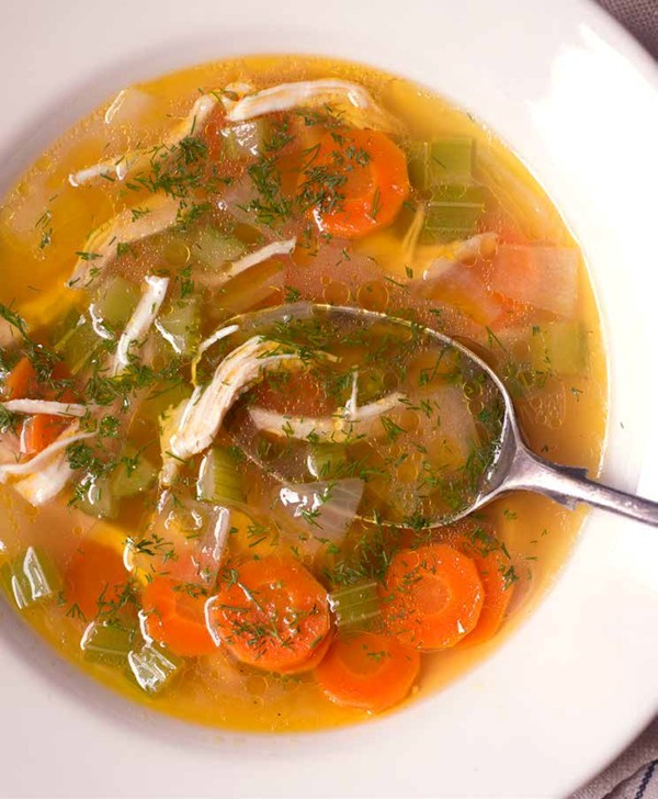 New York City Jewish-style chicken soup