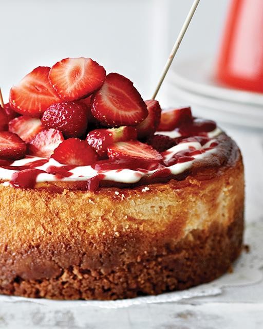 New York strawberry cheesecake