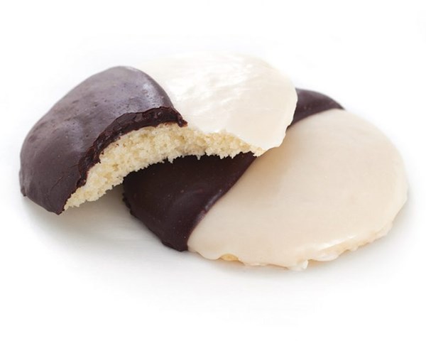 New York style black and white cookie