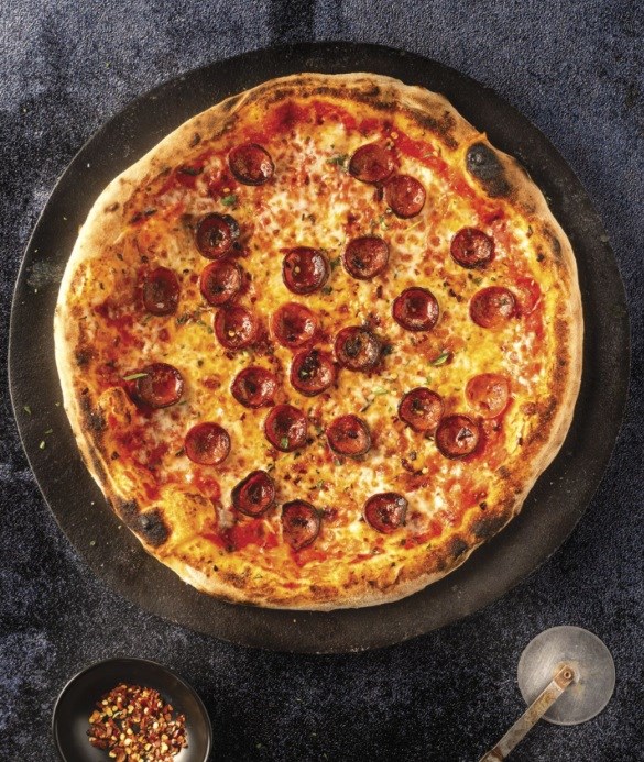 New York-style pepperoni [pizza]