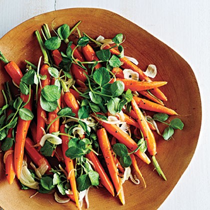 Newfangled peas and carrots