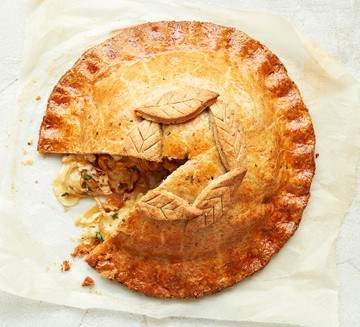 Next level cheese & onion pie