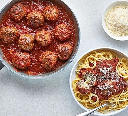 Next-level spaghetti & meatballs