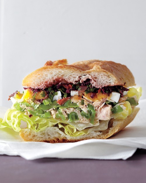 Niçoise salad sandwich