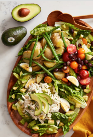Niçoise salad with fresh California avocado