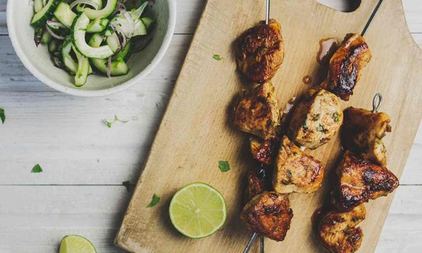 Nicola’s knockout chicken kebabs