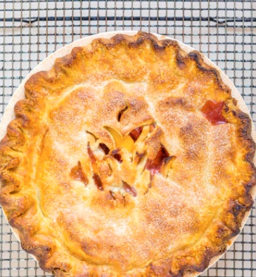 Nicole Rucker's July flame peach pie