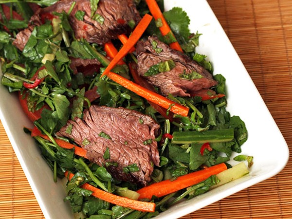 Nigel Slater's grilled beef Vietnamese salad