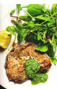 Nigel Slater's grilled chicken with fresh herb sauce