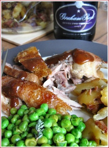 Nigel Slater's roast duck with pancetta and potatoes 
