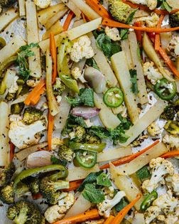 Nigella-spiced vegetable medley
