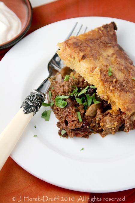 Nigella's chilli con carne with cornbread topping