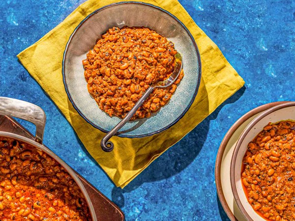 Nigerian stewed beans (Ewa riro)