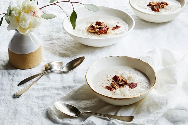 Nigerian tapioca pudding (Mingau de tapioca)