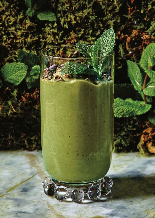 Night moss shake (Avocado, cacao and mint)