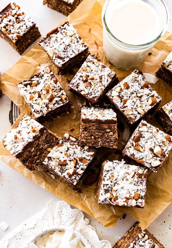 No bake almond joy bars