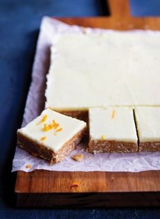 No-bake biscuit and citrus slice