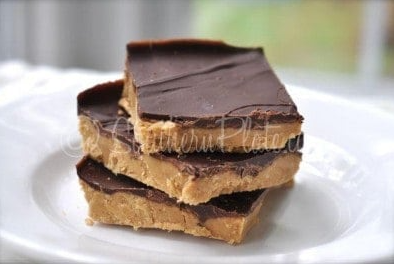 No-bake cafeteria peanut butter bars