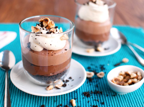No-bake chocolate-Nutella 'cheesecake' verrines