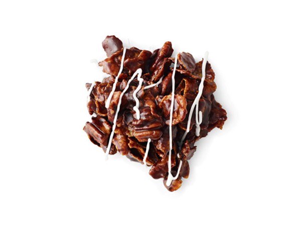 No-bake cornflake-chocolate pralines