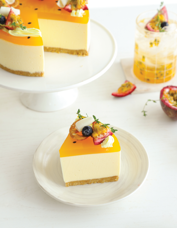 No-bake passion fruit cheesecake (Banh pho mai chanh day)