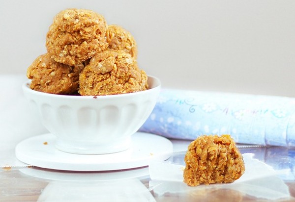 No-bake pumpkin oatmeal cookies