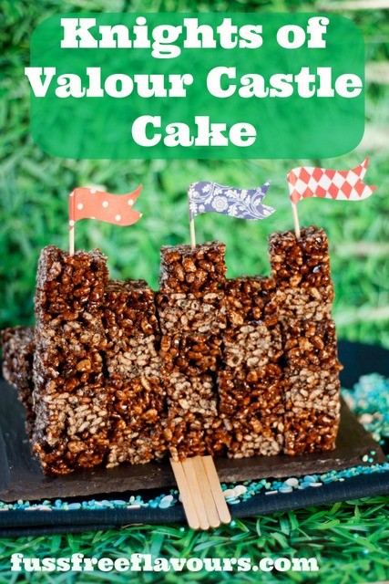 No bake simple & effective castle cake