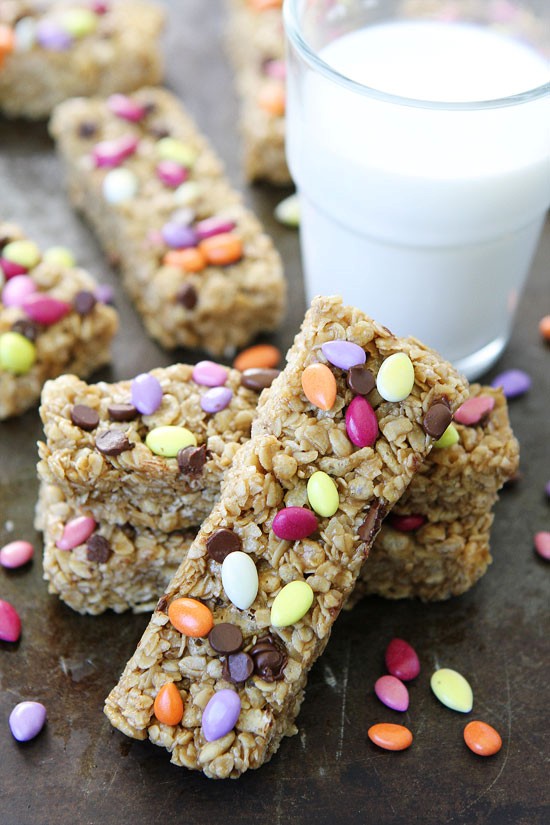 No-bake sunflower butter granola bars