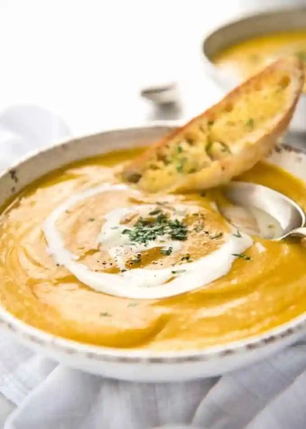 No chop roast butternut pumpkin/squash soup