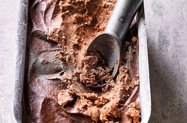 No-churn avocado, banana, ginger & cacao ice cream
