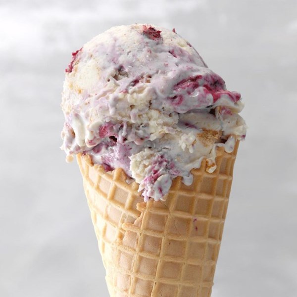 No-churn blueberry graham cracker ice cream