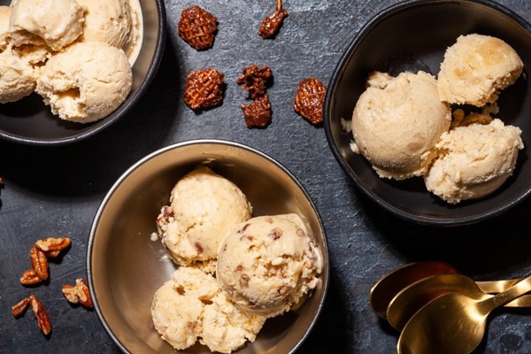 No-churn bourbon brown sugar ice cream