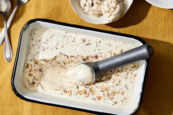 No-churn butter pecan ice cream