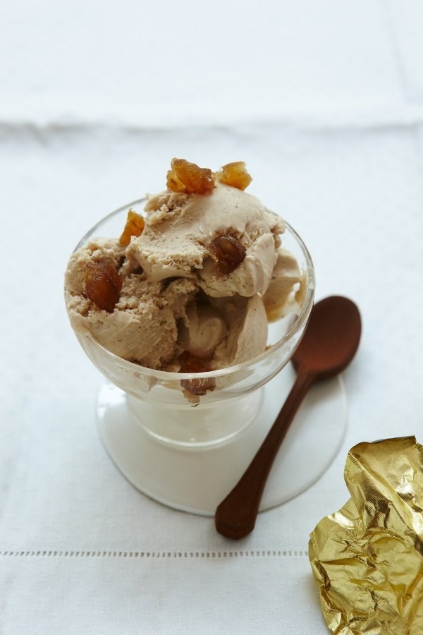 No-churn chestnut ice cream