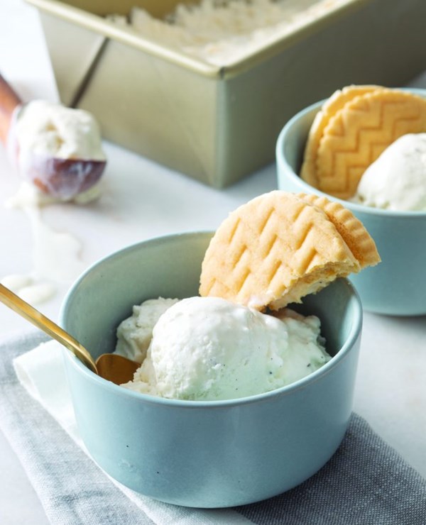 No-churn custard ice cream