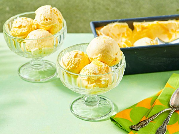 No-churn mango ice cream