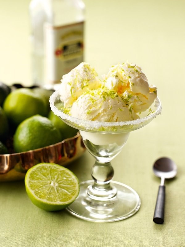 No-churn margarita ice cream