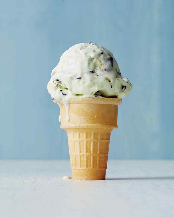 No-churn-mint-chip ice cream
