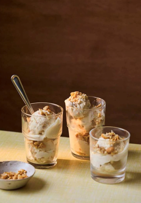 No-churn peanut ice cream