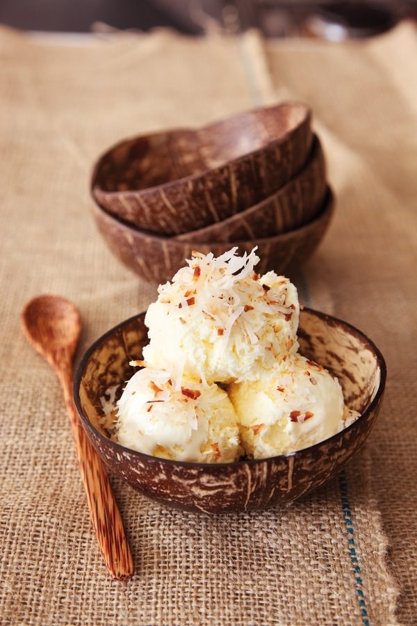 No-churn pina colada ice cream
