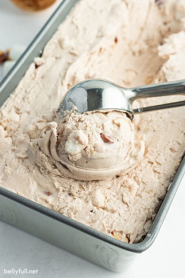 No churn rocky road ice cream
